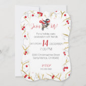 Gepersonaliseerde koppels Kerstvakantie feestje Kaart (Achterkant)