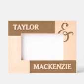 Gepersonaliseerde koppels namen en Ampersand Gegraveerde Lijstjes (Voorkant)