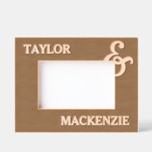 Gepersonaliseerde koppels namen en Ampersand Gegraveerde Lijstjes (Voorkant)