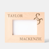 Gepersonaliseerde koppels namen en Ampersand Gegraveerde Lijstjes (Voorkant)