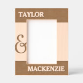 Gepersonaliseerde koppels namen en Ampersand Gegraveerde Lijstjes (Voorkant)