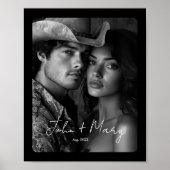 Gepersonaliseerde koppels Poster Print Modern Mini (Voorkant)