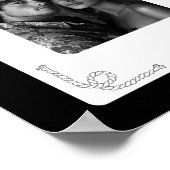 Gepersonaliseerde Koppels Western Spelen Kaart Zwa Poster (Hoek)