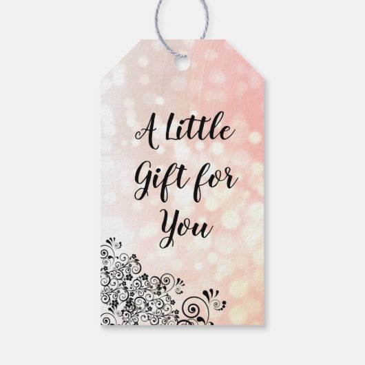 Gepersonaliseerde koraal dank u cadeau Labels Cadeaulabel (Achterkant)