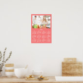 Gepersonaliseerde Koraal Poster Jaarkalender 2016 (Keuken)