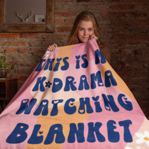 Gepersonaliseerde Koreaanse Drama Lover KDrama kij Sherpa Deken