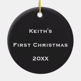 Gepersonaliseerde kosmische bellenstroom keramisch ornament