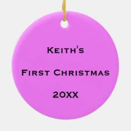 Gepersonaliseerde kosmische bellenstroom keramisch ornament