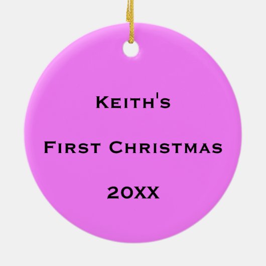 Gepersonaliseerde kosmische bellenstroom keramisch ornament (Achterkant)