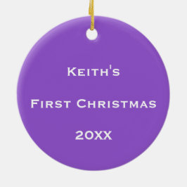 Gepersonaliseerde kosmische bellenstroom keramisch ornament