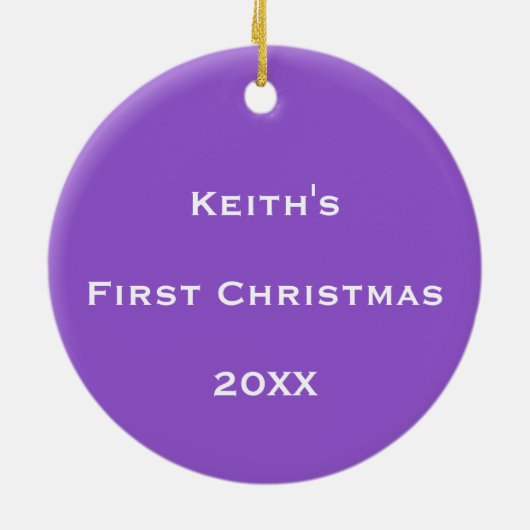 Gepersonaliseerde kosmische bellenstroom keramisch ornament (Achterkant)