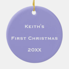 Gepersonaliseerde kosmische bellenstroom keramisch ornament