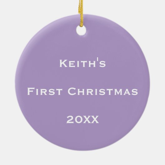 Gepersonaliseerde kosmische bellenstroom keramisch ornament (Achterkant)