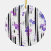 Gepersonaliseerde Kosmische Bubbelstroom Keramisch Ornament (Voorkant)