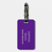 Gepersonaliseerde kosmische offerte Bagagelabel (Achterkant verticaal)