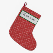 Gepersonaliseerde kous voor Kerstmis Grote Kerstsok (Voorkant (Hangend))