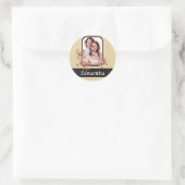 Gepersonaliseerde krab ronde sticker (Tas)