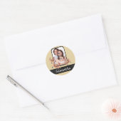 Gepersonaliseerde krab ronde sticker (Envelop)