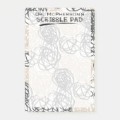 Gepersonaliseerde krabbelpad (tan/houtskool) post-it® notes (Voorkant)