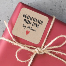 Gepersonaliseerde Kraft Homemade with Love