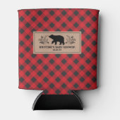 Gepersonaliseerde Kraft houthakker Buffalo Plaid Blikjeskoeler (Voorkant)