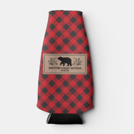 Gepersonaliseerde Kraft houthakker Buffalo Plaid Flesjeskoeler