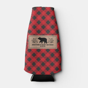 Gepersonaliseerde Kraft houthakker Buffalo Plaid Flesjeskoeler