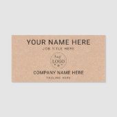 Gepersonaliseerde kraftstijl 3" x 1,5" rechthoek naamplaatje (Voorkant)