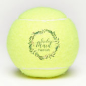 Gepersonaliseerde Krans Bruidsmeisje huwelijksfees Tennisballen (Voorkant)
