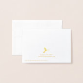 Gepersonaliseerde krans monogram Initiaal Folie Kaarten (Met envelop)