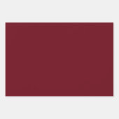 Gepersonaliseerde krans Vrolijk Kerstfeest Bourgon Inpakpapier Vel (Voorkant 3)