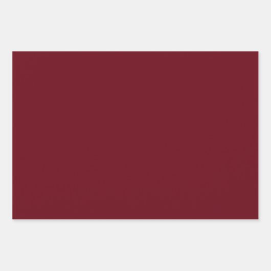 Gepersonaliseerde krans Vrolijk Kerstfeest Bourgon Inpakpapier Vel (Voorkant 3)