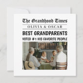 gepersonaliseerde krant | Beste grootouders (Voorkant)