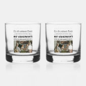 gepersonaliseerde krant | Beste grootouders cadeau Whisky Glas (Voorkant)