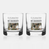 gepersonaliseerde krant | Beste grootouders cadeau Whisky Glas (Achterkant)