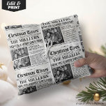 Gepersonaliseerde krant Christmas Wrapping Paper Cadeaupapier<br><div class="desc">Wikkel uw geschenken in stijl dit vakantieseizoen met onze gepersonaliseerde krant Christmas Wrapping Paper! Dit unieke inpakpapier is voorzien van een aanpasbaar ontwerp dat een persoonlijk tintje aan uw cadeaus toevoegt. Perfect voor het verspreiden van vakantie juichen, elk blad toont feestelijke koppen en charmante vakantie graphics. Ideaal voor familie, vrienden...</div>