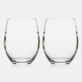 Gepersonaliseerde krant Kop Grootouders Gift Wijnglas Zonder Voet (Links)