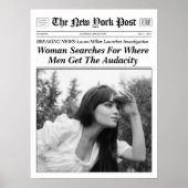 Gepersonaliseerde krant Trendy Print Mannen Audaci (Voorkant)