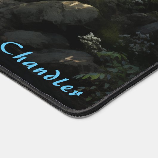 Gepersonaliseerde kreek in de Forest Desk Mat (Hoek)