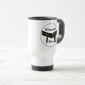 Gepersonaliseerde Krijgskunsten Derde Graad Zwarte Reisbeker (Voorkant rechts)