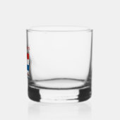 Gepersonaliseerde Kroatische vlag  Whisky Glas (Links)