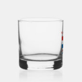 Gepersonaliseerde Kroatische vlag  Whisky Glas (Rechts)