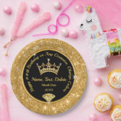 Gepersonaliseerde kroonBorden, koningin-themaparti Papieren Bordje (Feest)