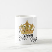 Gepersonaliseerde kroonkoningin koffiemok (Center)