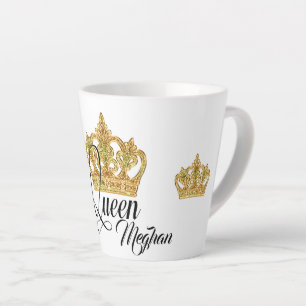Gepersonaliseerde Kroonkoningin Latte Mok