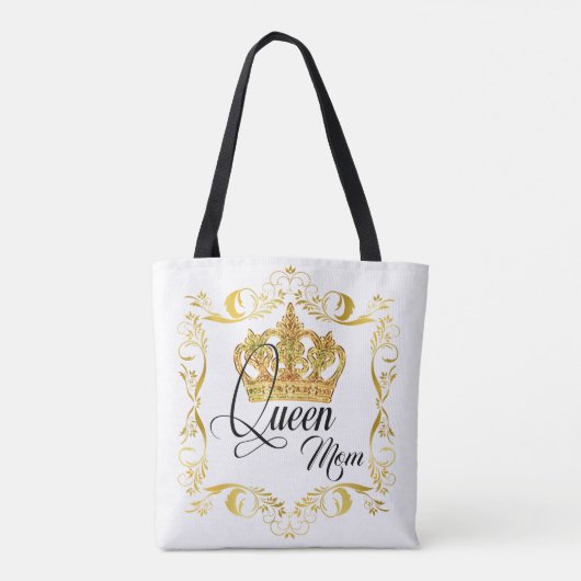 Gepersonaliseerde Kroonkoningin mam - Canvas tas (Achterkant)