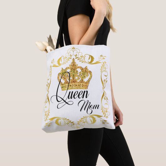 Gepersonaliseerde Kroonkoningin mam - Canvas tas (Dichtbij)