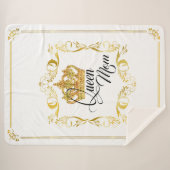 Gepersonaliseerde Kroonkoningin mam - Sherpa Blank Sherpa Deken (Voorkant (horizontaal))