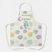 Gepersonaliseerde Kruidenfluisteraar met pastel ge Schort (Voorkant)