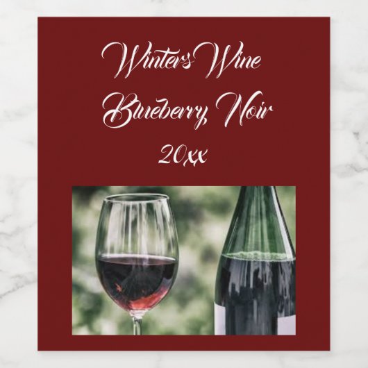 Gepersonaliseerde kruideniersflessen rode wijn | F Wijn Etiket (Enkel label)